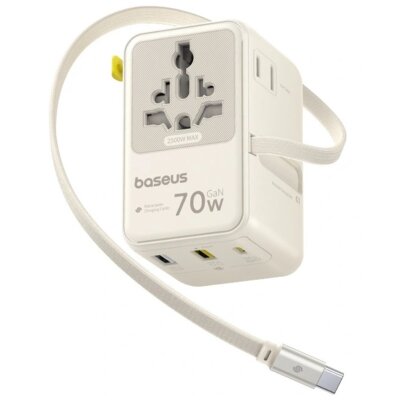 Adapter podróżny BASEUS EnerCore CG11 (Globalny) Beżowy