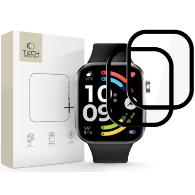 Szkło hybrydowe TECH-PROTECT Glass Flex+ do Xiaomi Redmi Watch 6 Czarny