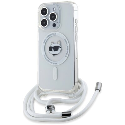 Etui KARL LAGERFELD IML Choupette Head & Cord MagSafe do Apple iPhone 15 Pro Przezroczysty