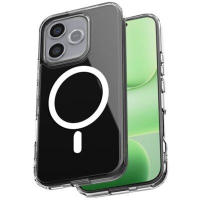 Etui CRONG Hybrid Clear Magnetic MagSafe do Honor 600 Lite 5G Przezroczysty