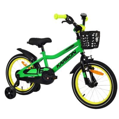 Rower dziecięcy KARBON Comet 16 Zielony Wzrost: 100-110 cm Wiek: 4-6 lat