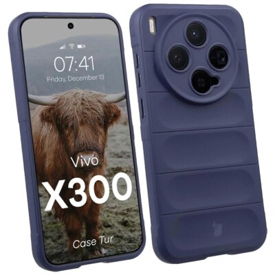 Etui BIZON Tur do Vivo X300 Ciemnoniebieski