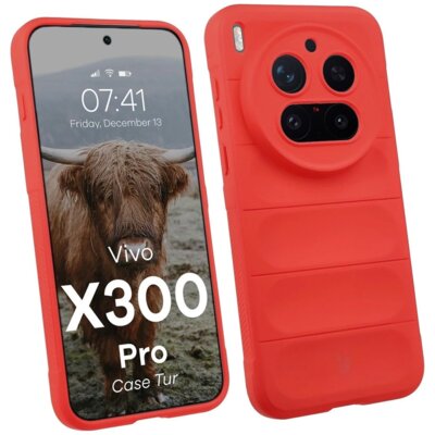 Etui BIZON Tur do Vivo X300 Pro Czerwony