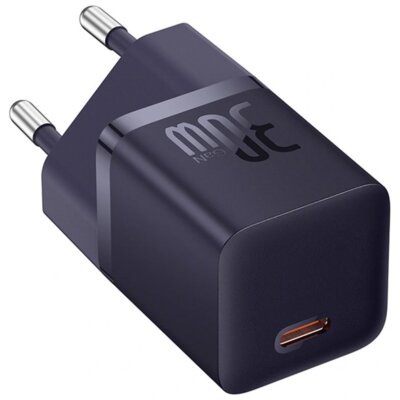 Ładowarka sieciowa BASEUS GAN5 30W Fioletowy ładowarka sieciowa USB-C