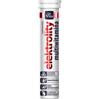 Elektrolity DR VITA Multiwitamina Pomarańcza-marakuja (20 tabletek)