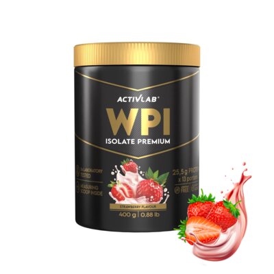 Odżywka białkowa ACTIVLAB WPI Isolate Premium Truskawkowy (400 g) Bez cukru