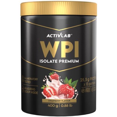 Odżywka białkowa ACTIVLAB WPI Isolate Premium Truskawkowy (400 g) Bez cukru
