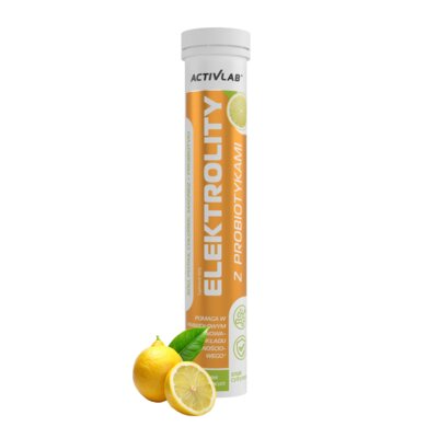Elektrolity ACTIVLAB Z Probiotykami Cytrynowy (20 tabletek)