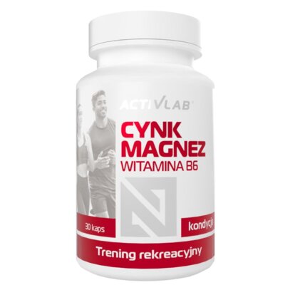Kompleks witamin i minerałów ACTIVLAB Cynk + Magnez + Witamina B6 (30 tabletek)