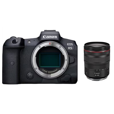 Aparat bezlusterkowy CANON EOS R5 V5 + Obiektyw RF24-105 L