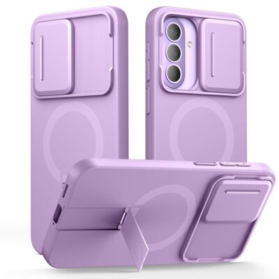 Etui TECH-PROTECT Kevlar Aura MagSafe do Samsung Galaxy A57 Fioletowy