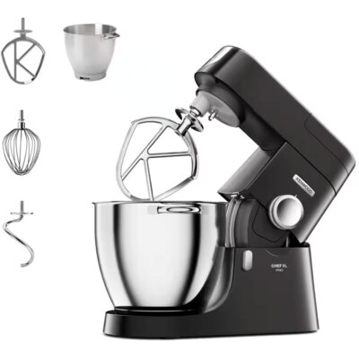 Robot kuchenny planetarny KENWOOD KVL87.003BK Chef XL Pro Czarny, 1700W, mocny i cichy silnik