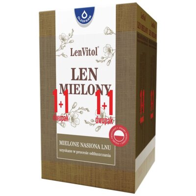 Len mielony OLEOFARM LenVitol (200 g + 200 g)
