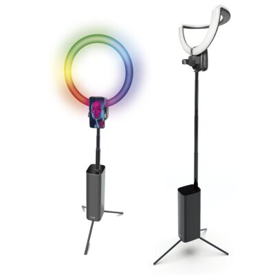 Lampa pierścieniowa do smartfona składana RGB XLINE SF800 selfie