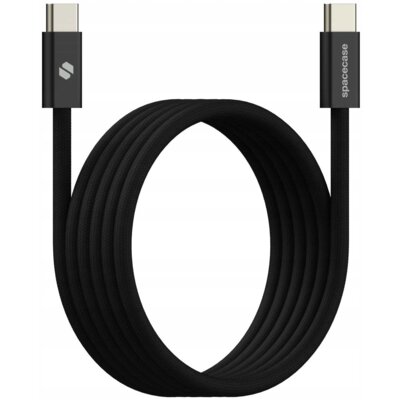 Kabel USB-C - USB-C SPACECASE Magnetic 100W 1 m 15W Czarny