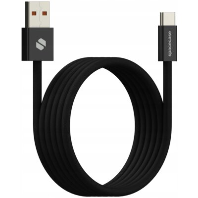 Kabel USB - USB-C SPACECASE Magnetic 1m 15W Czarny