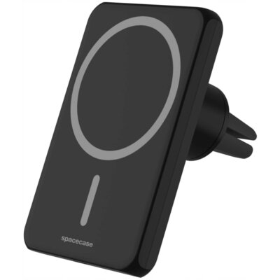 Uchwyt na telefon i smartfon SPACECASE MagCharge WM1B Czarny uchwyt samochodowy na kratkę nawiewu