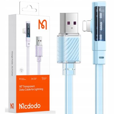 Kabel kątowy USB - Lightning MCDODO CA-3412 1.2 m Niebieski