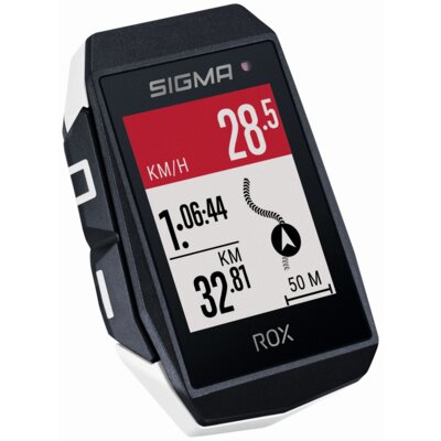 Nawigacja rowerowa SIGMA Rox 11.1 Evo Sensor Set Biały Podświetlany