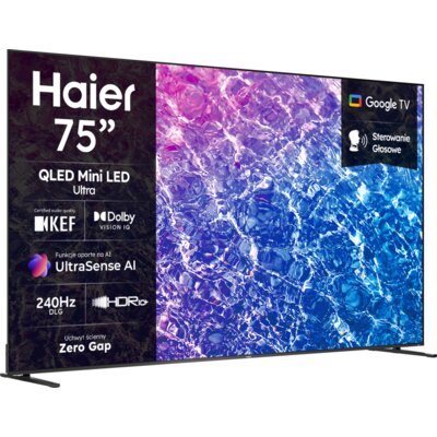 Telewizor HAIER H75M92FUX 75" Mini LED 4K DLG 240 Hz Google TV Dolby Atmos Dolby Vision HDMI 2.1