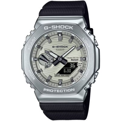 Zegarek CASIO G-Shock Octagon GBM-2100A-8BER Srebrny