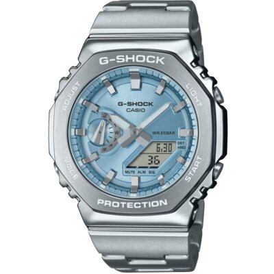 Zegarek CASIO G-Shock Octagon GM-2110D-2AER Srebrny