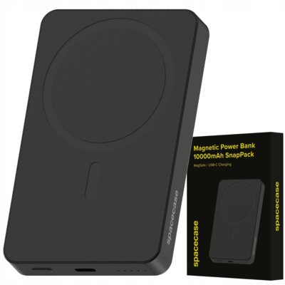 Powerbank SPACECASE SnapPack MagSafe Qi PB04-B 10000 mAh 20W Czarny