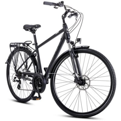 Rower trekkingowy ROMET Wagant 2 M19 28 cali męski Czarno-srebrny