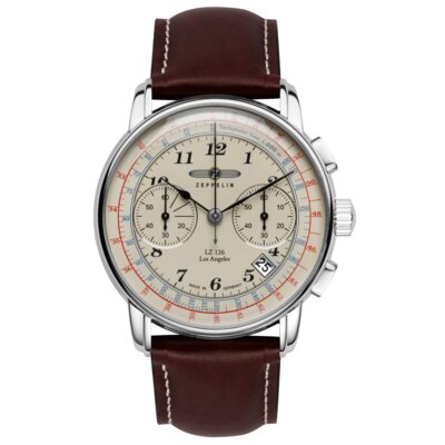 Zegarek ZEPPELIN LZ126 Los Angeles 7614-5 Srebrny