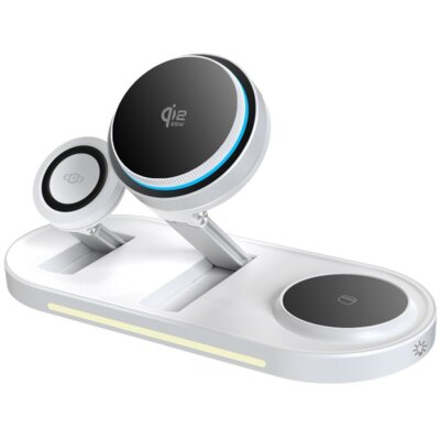 Ładowarka indukcyjna TECH-PROTECT A51 3w1 25W Magnetic Biały