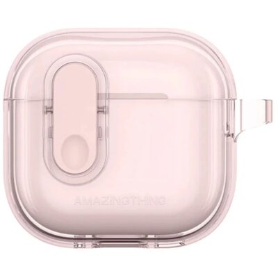 Etui na słuchawki AMAZINGTHING Minimal Case do Apple Airpods 4 Różowy