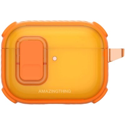 Etui na słuchawki AMAZINGTHING Titan Pro Mag Case do Apple Airpods Pro 3 Pomarańczowy