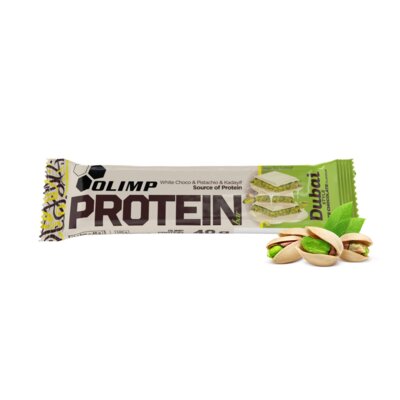 Baton proteinowy OLIMP Protein Bar Dubai Style Pistacjowy (40 g)