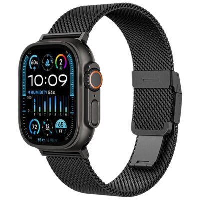 Pasek AMAZINGTHING Titan do Apple Watch do koperty 38/40/41/42/44/45/46/49mm Czarny