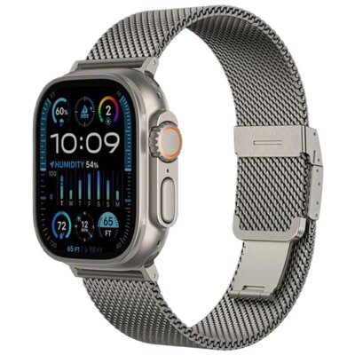 Pasek AMAZINGTHING Titan do Apple Watch do koperty 38/40/41/42/44/45/46/49mm Srebrny