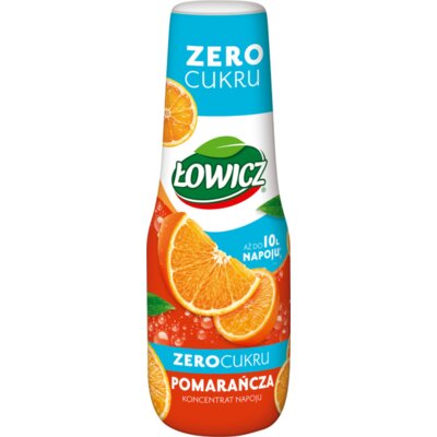 Syrop do herbaty ŁOWICZ Pomarańcza Zero Cukru 400 ml