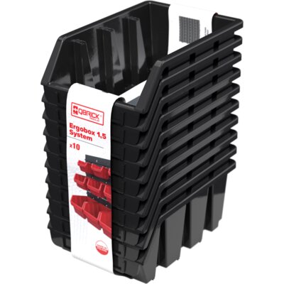 Zestaw pojemników QBRICK Regular Ergobox 1.5 System (10 szt.)