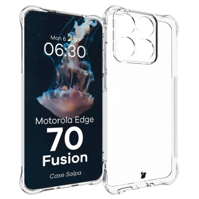 Etui BIZON Salpa do Motorola Edge 70 Fusion Przezroczysty