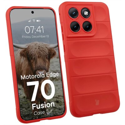 Etui BIZON Tur do Motorola Edge 70 Fusion Czerwony