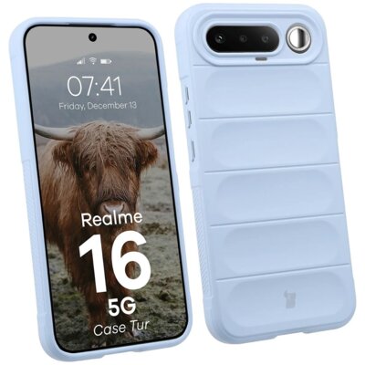 Etui BIZON Tur do Realme 16 5G Jasnoniebieski
