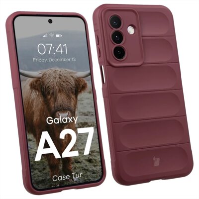 Etui BIZON Tur do Samsung Galaxy A27 5G Burgundowy