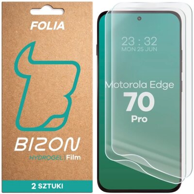 Folia hydrożelowa BIZON Film Hydrogel Front Duo do Motorola Edge 70 Pro (2 szt.)