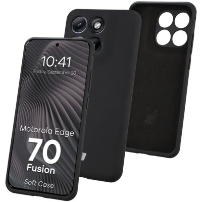 Etui BIZON Soft do Motorola Edge 70 Fusion Czarny