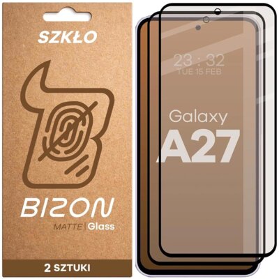 Szkło hartowane BIZON Matte Duo do Samsung Galaxy A27 5G (2 szt.)