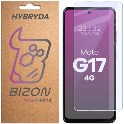 Szkło hybrydowe BIZON Hybrid Mule do Motorola Moto G17 4G