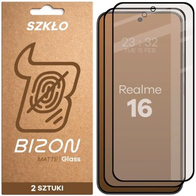 Szkło hartowane BIZON Matte Duo do Realme 16 5G (2 szt.)
