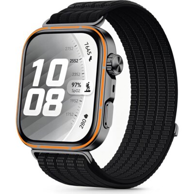 Pasek TECH-PROTECT Nylon Huawei Watch Fit 3/4/4 Pro/5/5 Pro Czarny