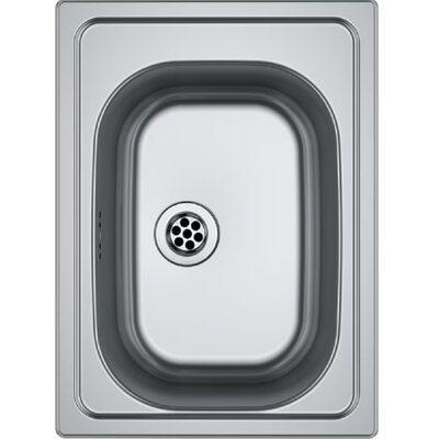 Zlewozmywak jednokomorowy FRANKE Eurostar ETX 610-24 101.0635.483 Stal szczotkowana 43.5x32