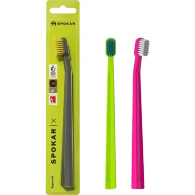 Szczoteczka do zębów SPOKAR X Premium 3500 SuperSoft Wielokolorowy