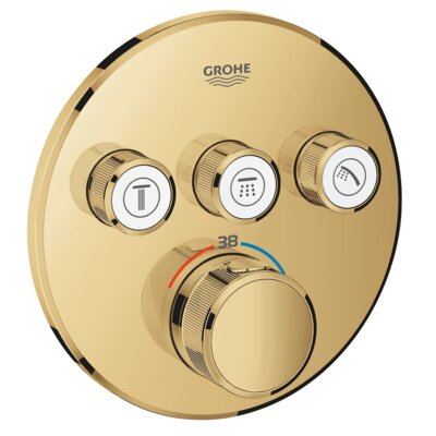 Bateria prysznicowa podtynkowa GROHE Grohtherm SmartControl 29121GL0 Złoty